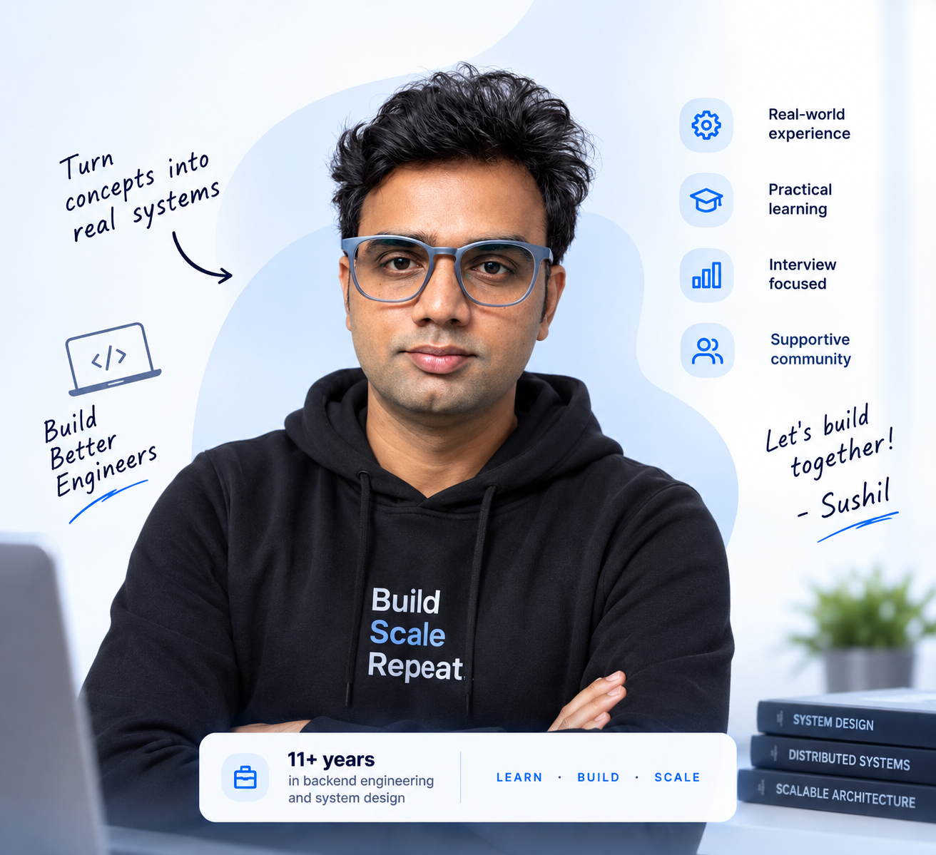 Sushil — Backend Engineering and System Design instructor